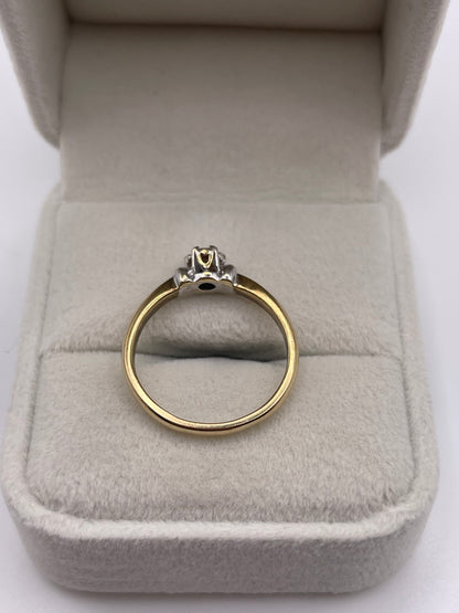 9ct gold diamond ring