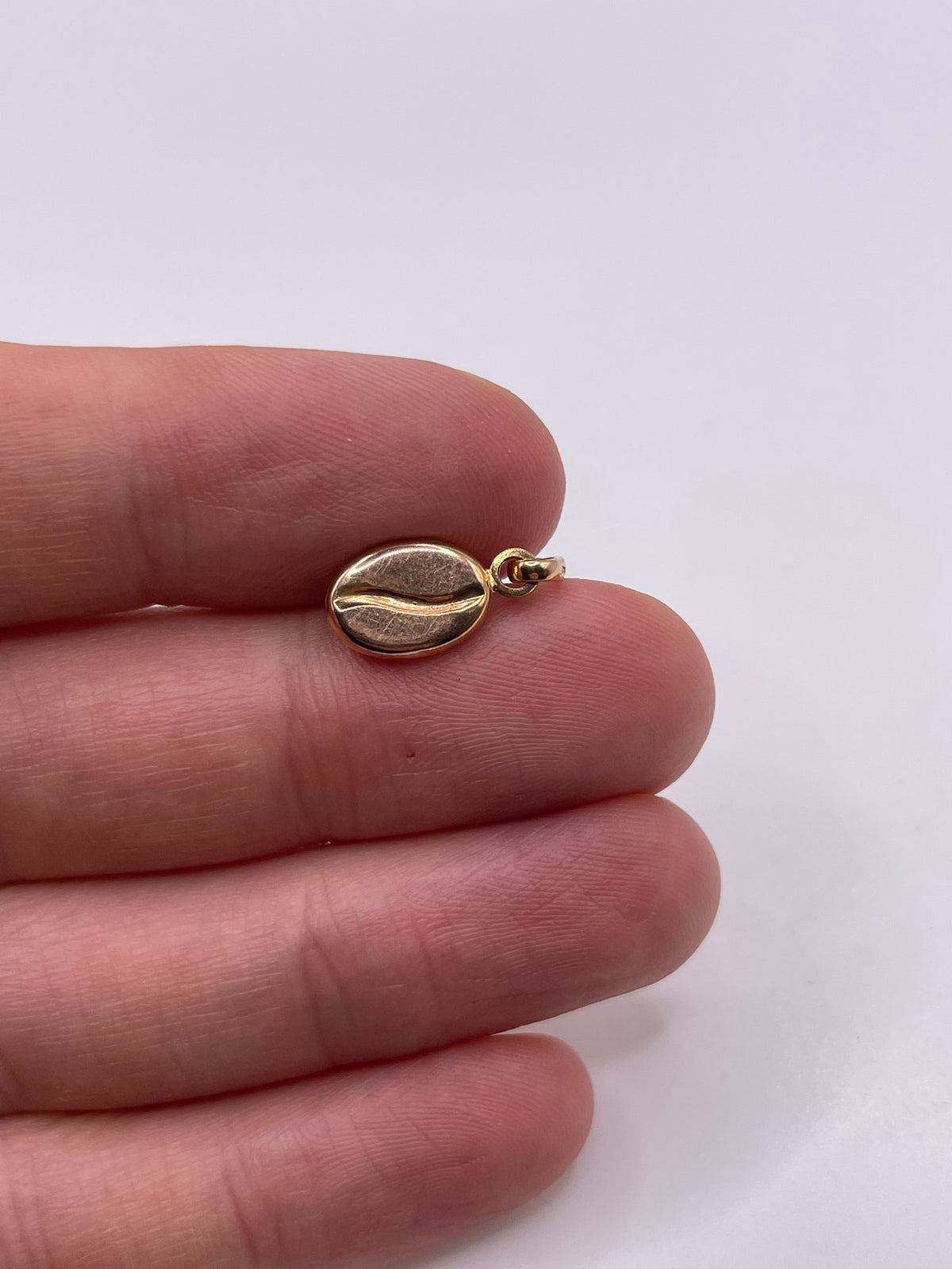 9ct gold coffee bean charm