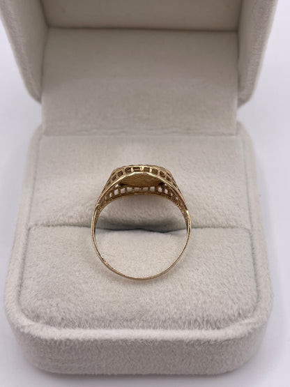 9ct gold St George ring