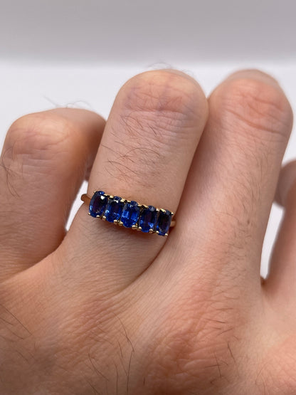 9ct gold kyanite ring
