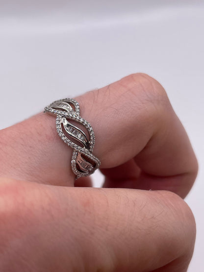18ct white gold diamond eternity ring