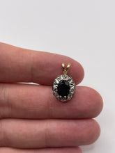 Load image into Gallery viewer, 9ct gold sapphire and diamond pendant
