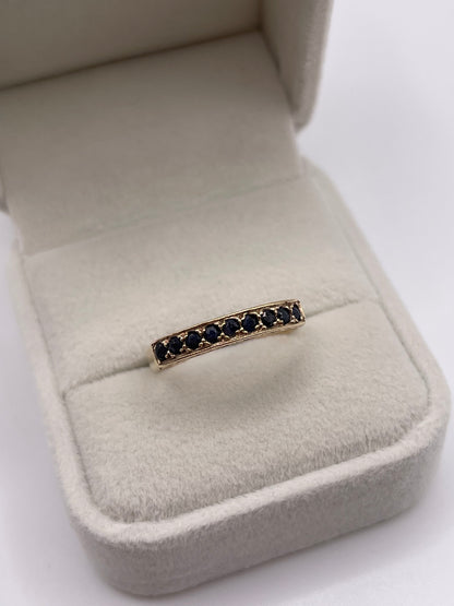 9ct gold sapphire ring