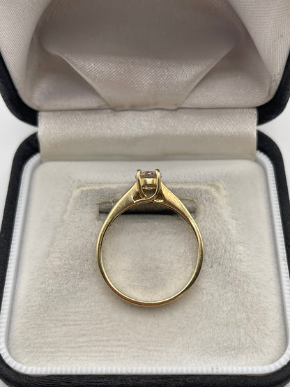 9ct gold morganite ring
