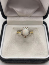 Load image into Gallery viewer, 18ct gold opal and diamond ring
