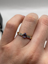 Load image into Gallery viewer, 9ct gold tanzanite and diamond ring
