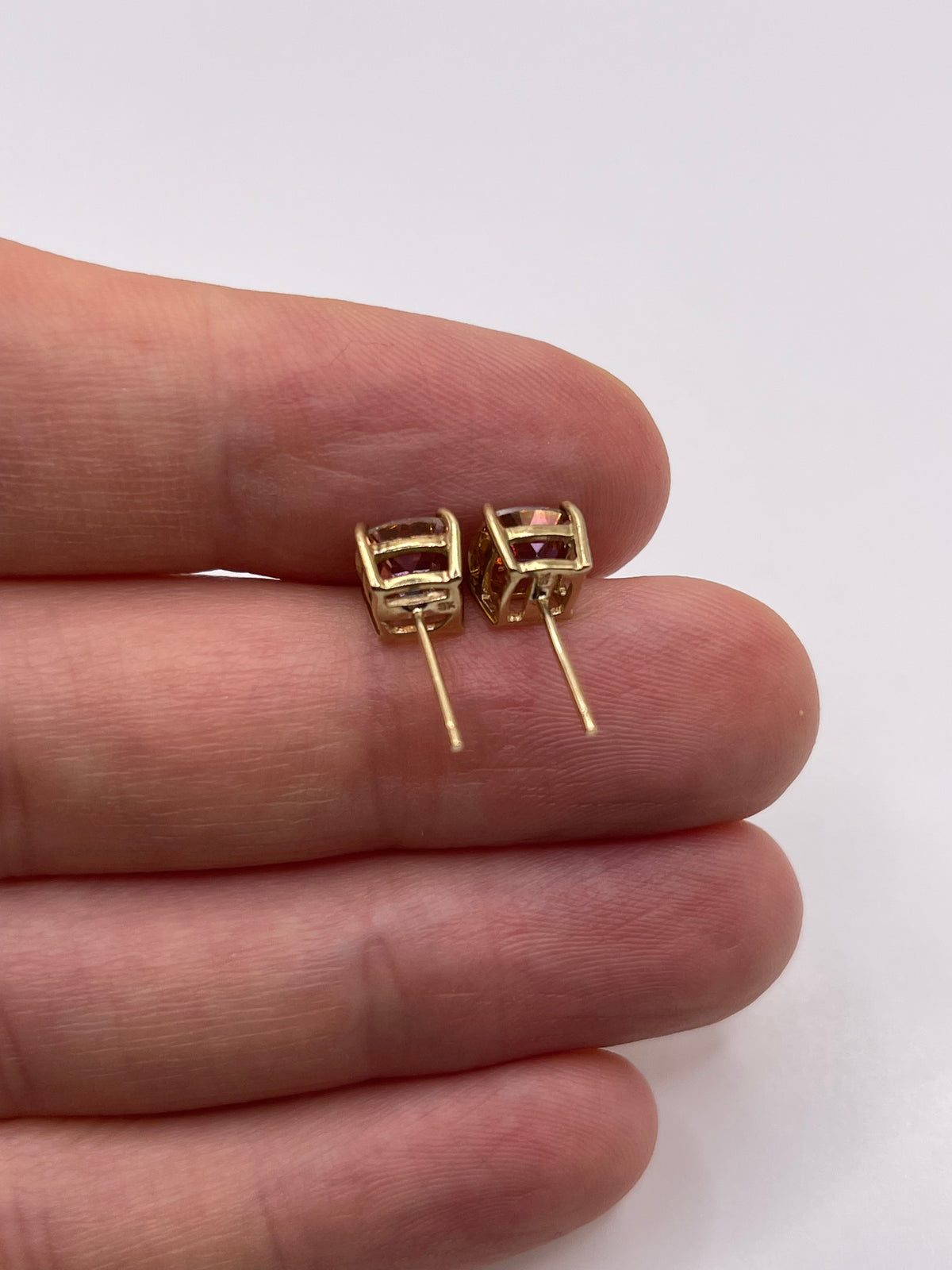 9ct gold topaz earrings