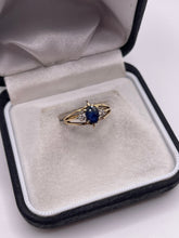 Load image into Gallery viewer, 14ct gold sapphire and diamond ring
