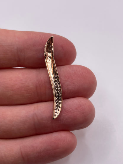 9ct rose gold diamond pendant