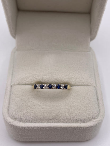 18ct gold sapphire and diamond ring