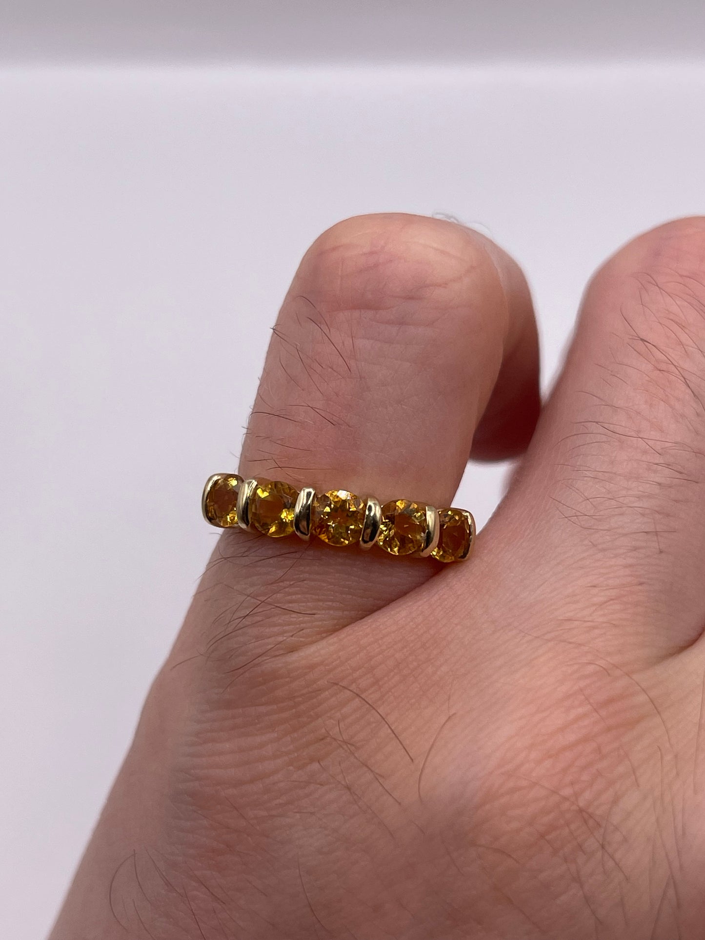 9ct gold citrine ring