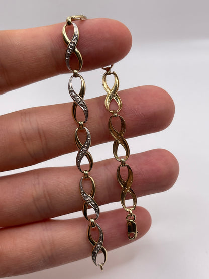 9ct gold diamond bracelet