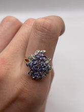 Load image into Gallery viewer, 9ct gold tanzanite and diamond ring

