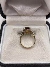 Load image into Gallery viewer, 9ct gold citrine and diamond ring
