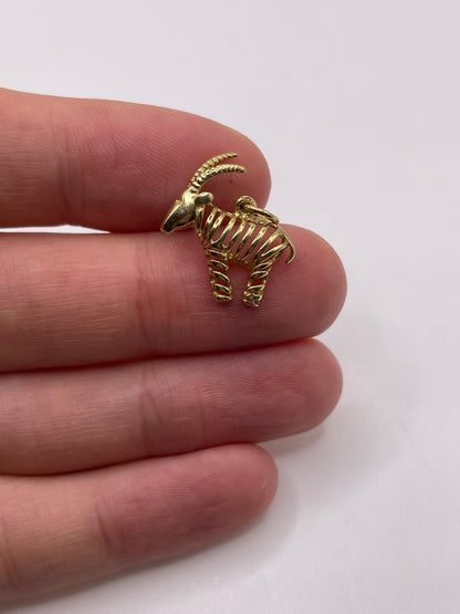 9ct gold goat charm