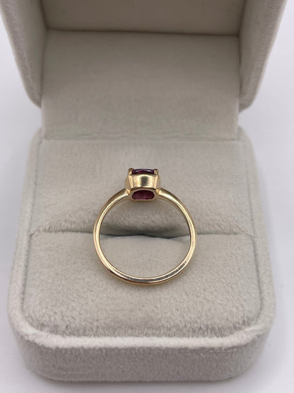 9ct gold tourmaline ring