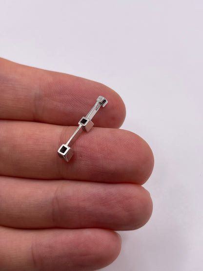 9ct white gold diamond pendant