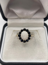 Load image into Gallery viewer, 9ct gold opal and sapphire ring
