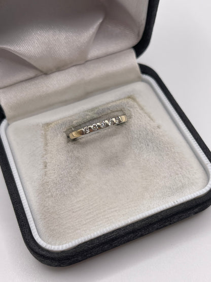 9ct gold diamond ring