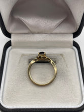 Load image into Gallery viewer, 9ct gold diamond cluster ring inc black diamond ring
