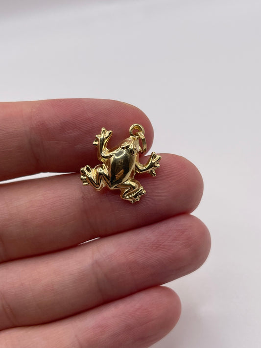 9ct gold frog charm