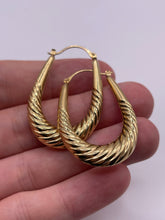 Load image into Gallery viewer, 9ct gold creole earrings
