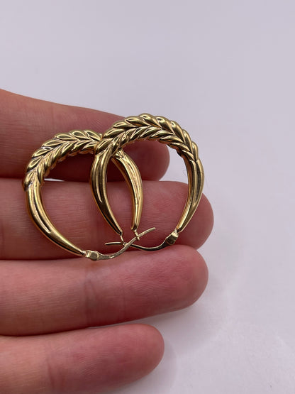 9ct gold Creole earrings