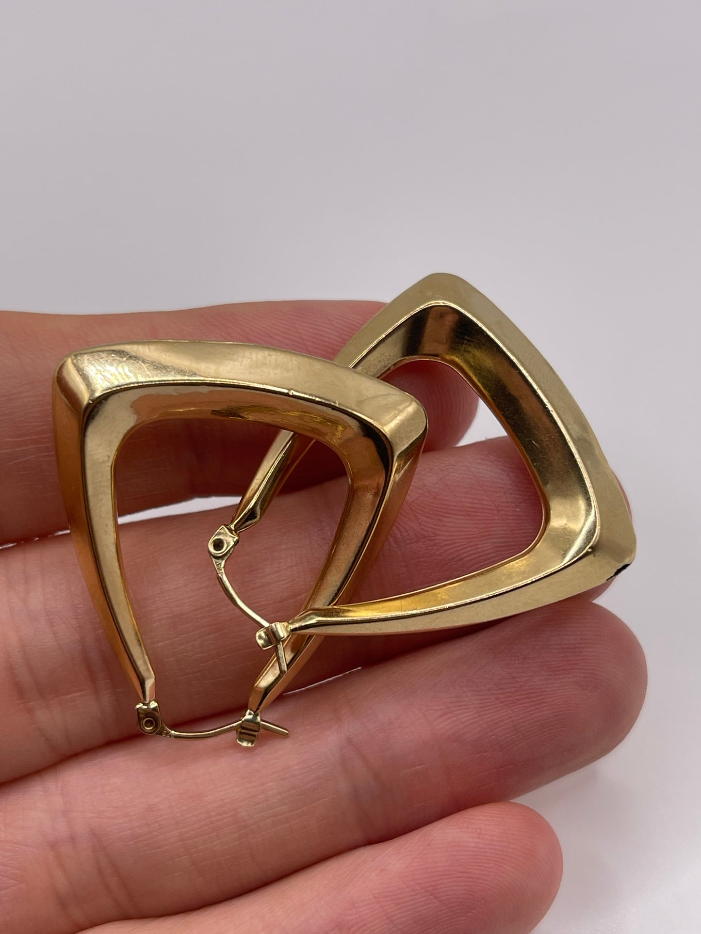 9ct gold creole earrings