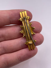 Load image into Gallery viewer, Antique 15ct gold garnet and peridot brooch
