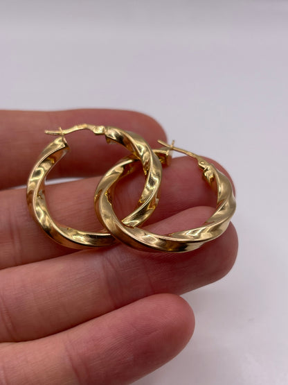 9ct gold Creole earrings