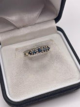 Load image into Gallery viewer, 9ct gold sapphire and diamond ring
