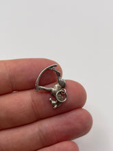 Load image into Gallery viewer, Silver rocking horse charm
