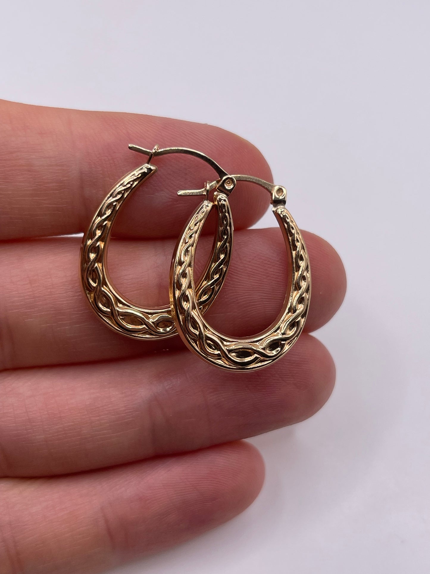 9ct gold Creole earrings