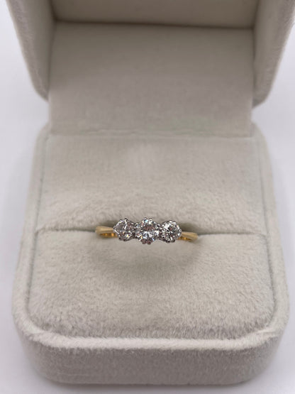18ct gold diamond ring