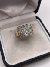 Load image into Gallery viewer, 9ct gold diamond cluster ring
