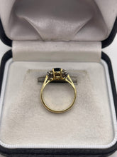 Load image into Gallery viewer, 18ct gold sapphire and diamond ring
