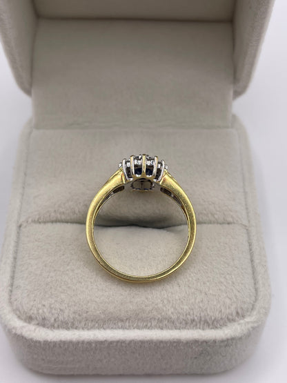 18ct gold sapphire and diamond ring