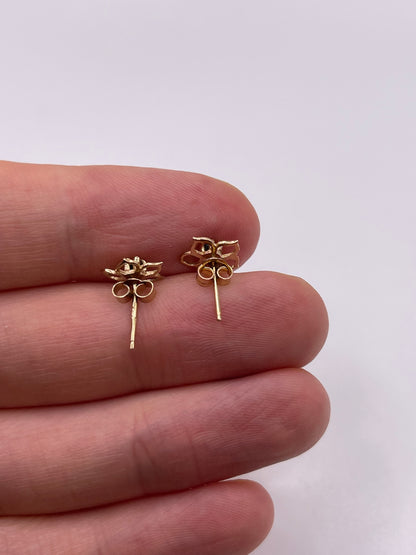 9ct gold sapphire earrings