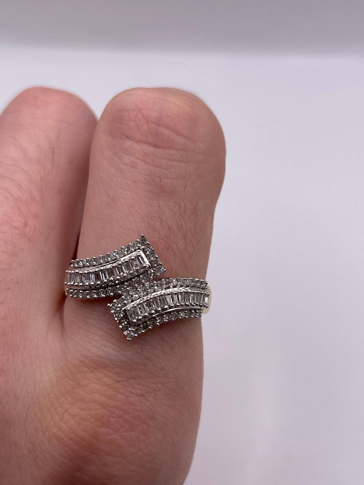 9ct gold diamond cluster ring