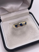 Load image into Gallery viewer, 14ct gold sapphire and diamond ring
