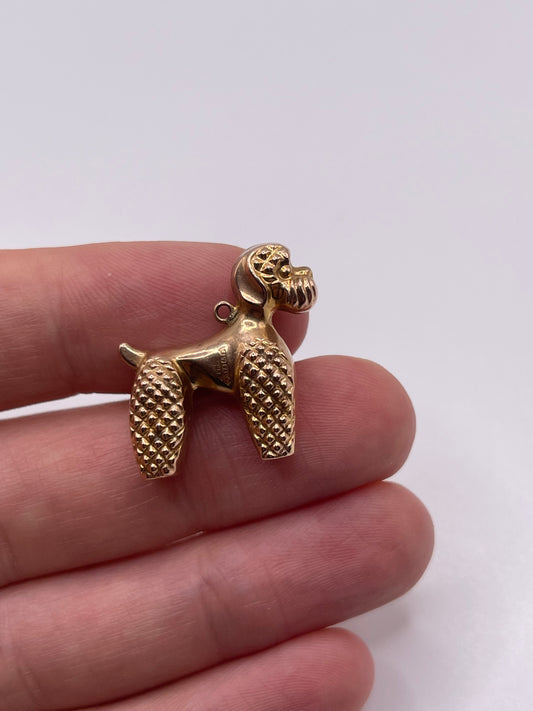 9ct gold dog charm