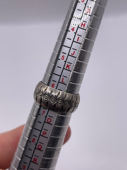Silver engraved band
