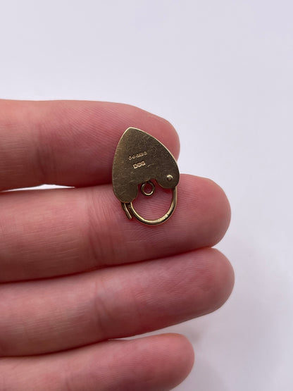 9ct gold padlock 8