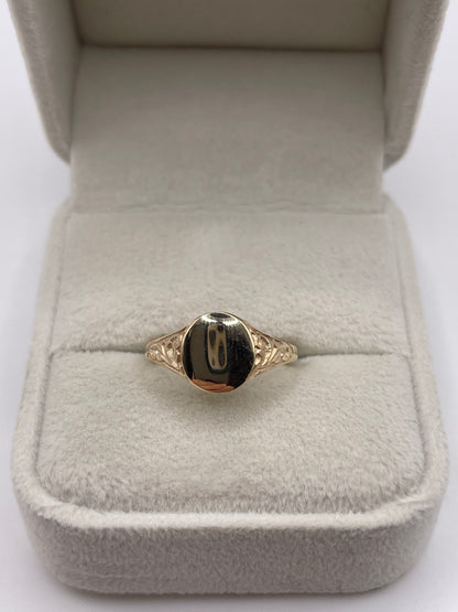 9ct gold signet ring