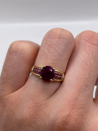 9ct gold ruby ring