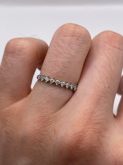 9ct white gold diamond ring