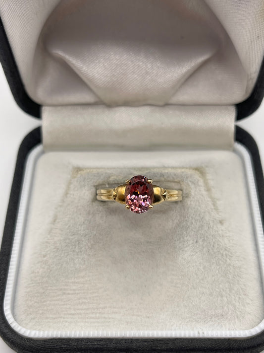 9ct gold tourmaline ring