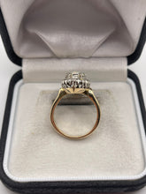 Load image into Gallery viewer, 14ct gold opal and diamond navette ring
