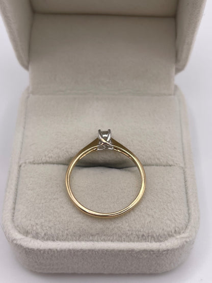 9ct gold diamond ring