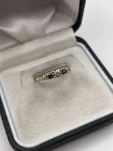 Load image into Gallery viewer, 9ct gold sapphire and diamond ring
